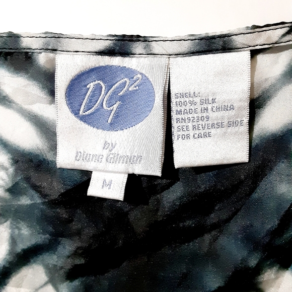 SILK Tie-Dye Print Tunic Top NWOT - Picture 8 of 11